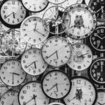 black-and-white-photo-of-clocks-707676